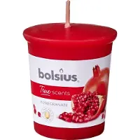 Bolsius Votive 53/45 Rond Pomegranate 12 Rood rood Wax Kaars