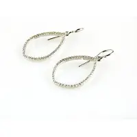 Sophie model Donna oorringen in zilver gezet met cubic zirconia