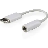 Cablexpert USB-C naar 3.5 mm audio adapterkabel, wit