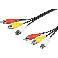 PremiumCord Premium Cord-kabel 3X Cinch-3x Cinch m/ 2m