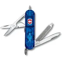 Victorinox Signature Lite Blue Transparant Zakmes 7 functies