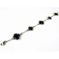 Sophie model 5 fiori armband in zilver paars