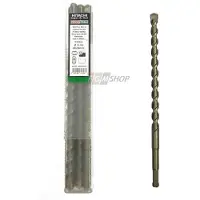 HiKOKI Hitachi Carbide Hammer Drill Bit SDS-Plus, diam. 12 mm 260/200 mm, 2-cutter set of 10