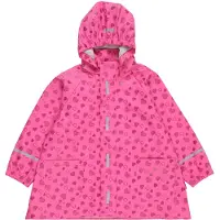Playshoes regenjas Sweethearts met all over print roze/donkerroze Meisjes Polyester Capuchon - 98
