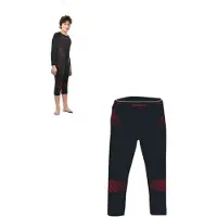Slokker Meryl Skinlife Thermobroek Driekwart Junior - Zwart