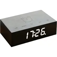 GINGKO DESIGN Click clock Flip black wood effect