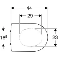 Geberit iCon Closetzitting Topfix Softclose Quick Release Glans Wit