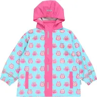 Playshoes Regenjas Kinderen Uil - Turquoise - Maat 80