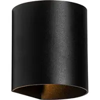 QAZQA Moderne wandlamp zwart met lichteffect - Sabbio