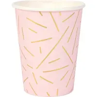 My Little Day Kartonnen bekers - Gouden Strepen - - 8 stuks - 260ml