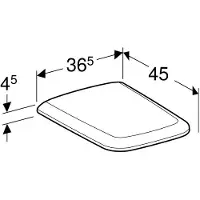Geberit iCon vierkant toiletzitting met soft-close sluiting en snelkoppelingsmechanisme
