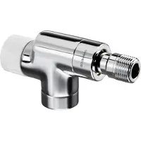 Oventrop Thermostatische radiatorafsluiter E 1/2 haaks verkeerd Kvs 0,65 m3 h wit 1163262