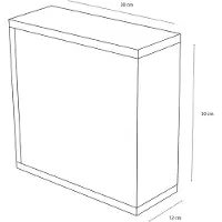 Differnz Medicijnkast Quadro 30x12x30cm Wit