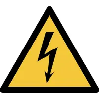 Djois Veiligheidsbord Waarschuwing: elektrische spanning PP (Polypropeen) 20 (B) x 0,14 (H) cm 3 Stuks