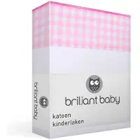 Briljant Baby Ledikantlaken Abby 100x150 cm - Roze