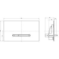 Villeroy & Boch ViConnect WC-Bedieningsplaat 25,3x14,5 cm Wit