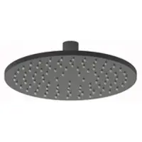 Plieger Roma hoofddouche 20cm geborsteld zwart chroom