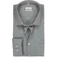 Seidensticker Regular Fit Overhemd grijs, Effen