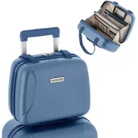 Carryon Skyhopper Beautycase 13 Ltr - Make-up Koffer - Luxe Toilettas - Met Cijferslot - Maat: 33,5 x 28 x 18 - Blauw