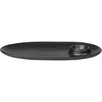 Ferm Living Ontbijtbord Flow Black 23,5 cm