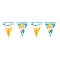Folat Oktoberfest 5x Oktoberfest/bierfeest vlaggenlijnen/slingers met