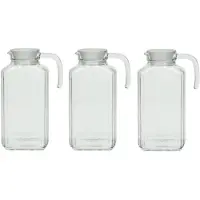 Luminarc 3x Glazen schenkkan met handvat 1,7 L -