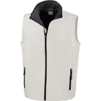 Result Softshell casual bodywarmer wit voor heren - Outdoorkleding