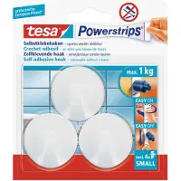 TESA 9x Powerstrips ronde haken small - Klusbenodigdheden -