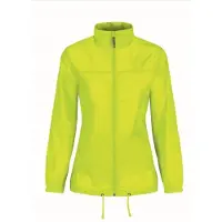 B&C Dames regenkleding - Sirocco windjas/regenjas in het geel -