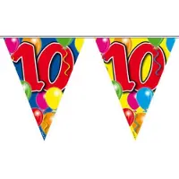 Folat 3x Vlaggenlijn 10 jaar 10 meter - Vlaggenlijnen