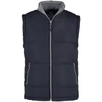 Lemon & soda Basic bodywarmer navy blauw voor heren - winddichte mouwloze sport