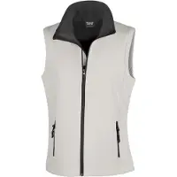 Result Softshell casual bodywarmer wit voor dames - Outdoorkleding