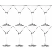 Royal Leerdam 8x Cocktail/Martini glazen 250 ml in luxe doos - Cocktailglazen