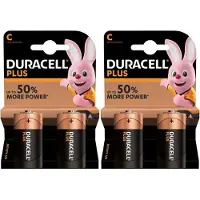 Duracell Set van 4x C Plus batterijen 1.5 V - alkaline - LR14 MN1400