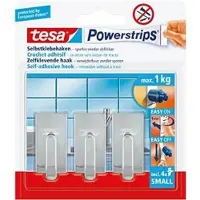 TESA 6x Powerstrips chroom haken small - Klusbenodigdheden -