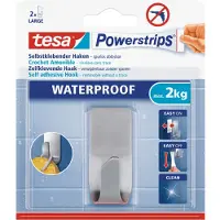 TESA 3x RVS haak waterproof Powerstrips - Klusbenodigdheden -