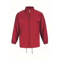 B&C Heren regenkleding - Sirocco windjas/regenjas in het rood -