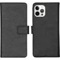 IMoshion Luxe Bookcase voor de Apple iPhone 12 Pro Max - Zwart