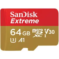 Sandisk microSDXC Extreme 64GB (A1/V30/U3/UHS-I/Cl.10)
