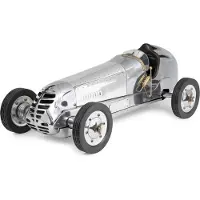 Authentic Models - Auto BB Korn - Model Auto - miniatuur auto - Race Auto - Handgemaakt - Zilver