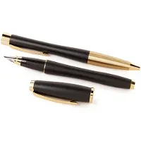 Parker Urban met balpen en vulpen zwart/goud (blauwe inkt)