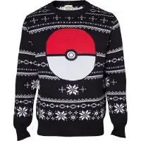 Difuzed Pokemon - Knitted Pokeball Christmas Sweater