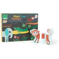 Vilac Set van 4 magnetische dieren, jungle thema