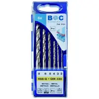 Bohrcraft BOC staal-borenset HSSG 6 delig
