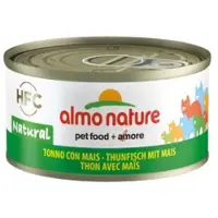 Almo Nature 24x Hfc Natural Kattenvoer Nat Tonijn & Mais 70 Gr