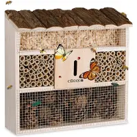 Cadoca Insectenhotel nestkastje 30,5x9,5x31cm