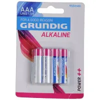 Grundig 12x alkaline batterijen AAA - LR03 batterijen