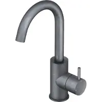 Hotbath Cobber wastafelkraan 27.8cm 1 gats met draaibare uitloop verouderd ijzer