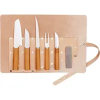 Marttiini Cabin Chef Knife Set 1494000 Satin 8Cr14MoV, Birch, messenset