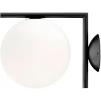 Flos Ic Lights Plafond/wand 1 Zwart - Plafonnières Staal Black - F3178030